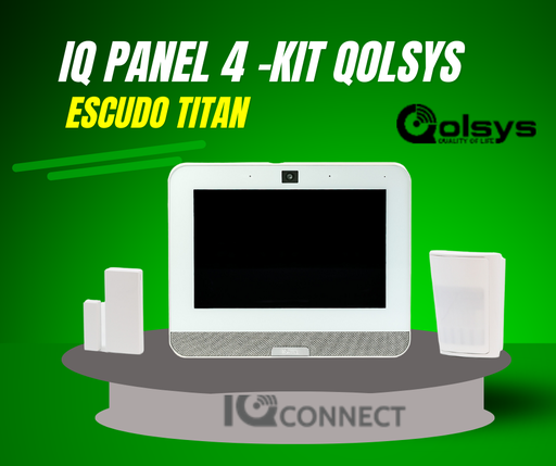 Kit Qolsys IQ Panel 4 +IQ Connect Escudo Titan